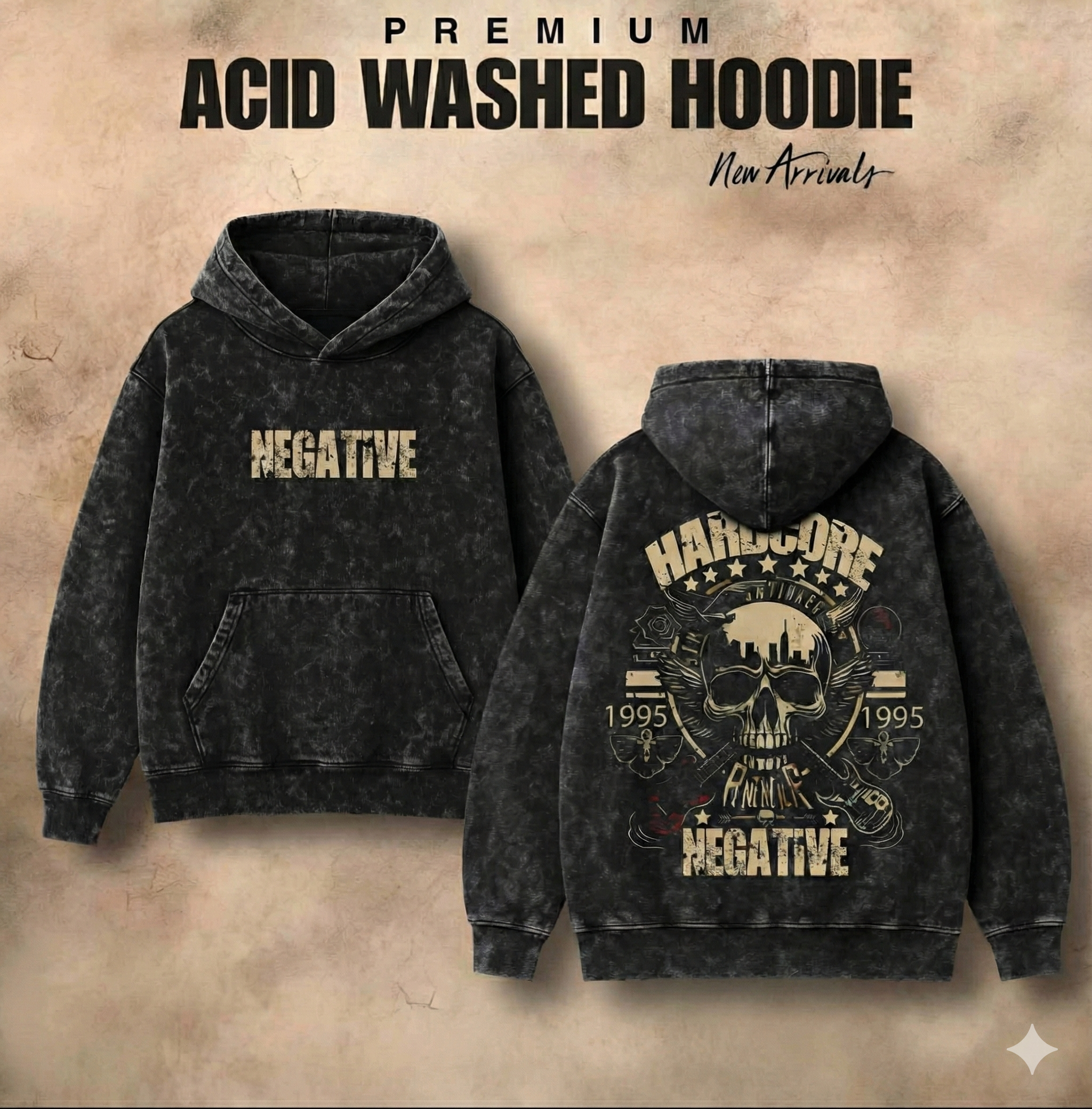 Acid Washed Hoodi GT005-1