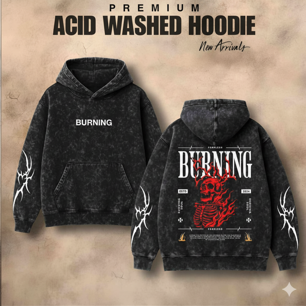 Acid Washed Hoodi GT005-1 - Image 3