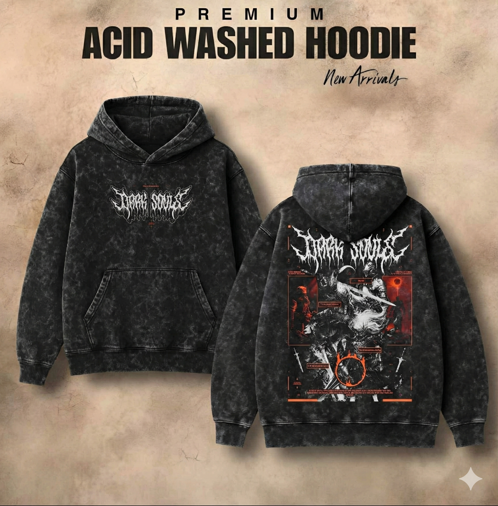 Acid Washed Hoodi GT005-1 - Image 4